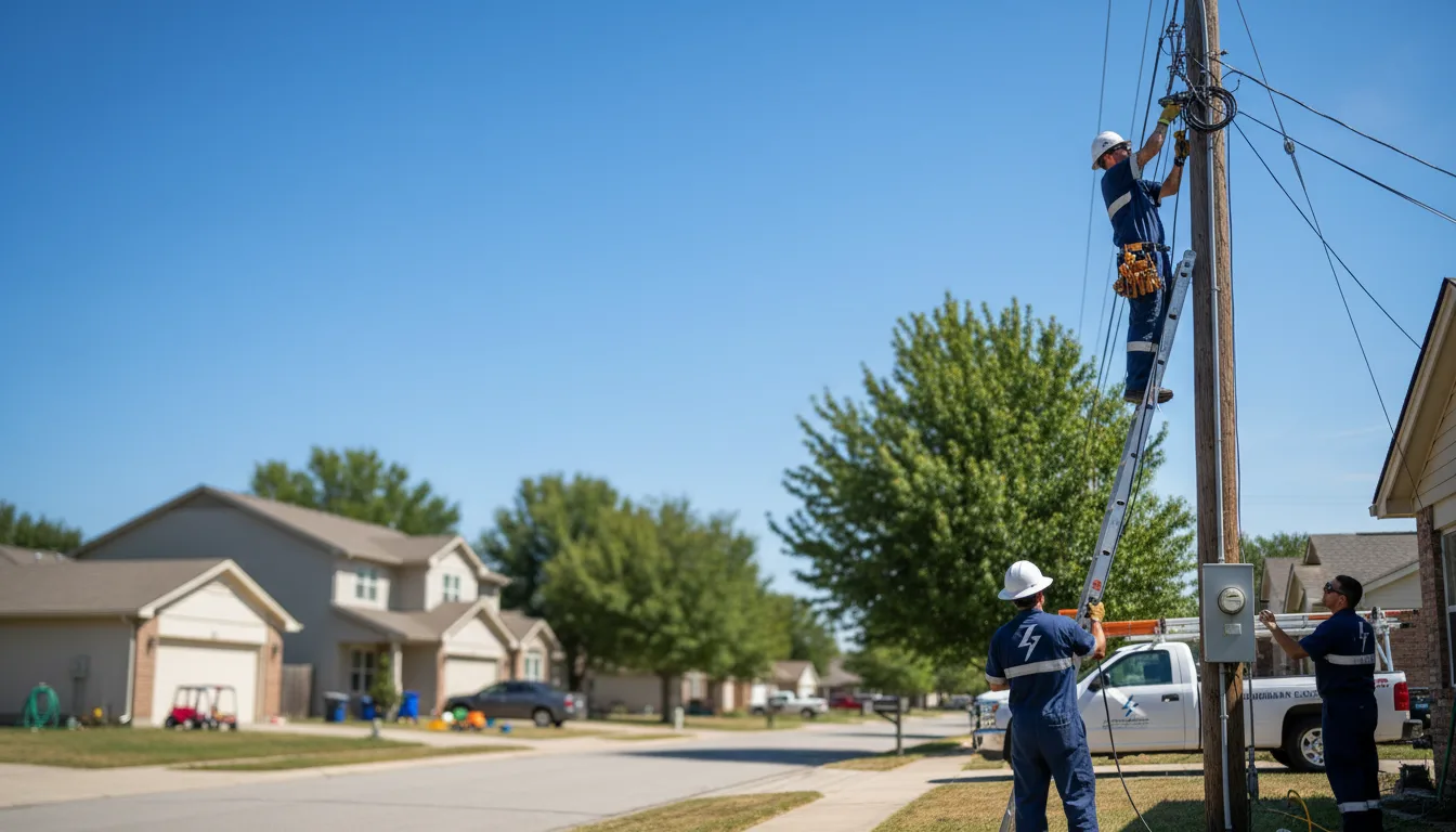 Residential electrician providing installation services in Hasty, CO